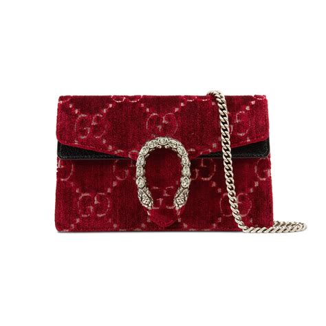 gucci dionysus gg velvet super mini bag red|dionysus super mini bag.